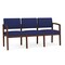 Lesro 3 Seat Tandem Seating W/ No Center Arms, 65 in W 26 in L 31.5 in H, Lenox Series LW3101 - alternate 1